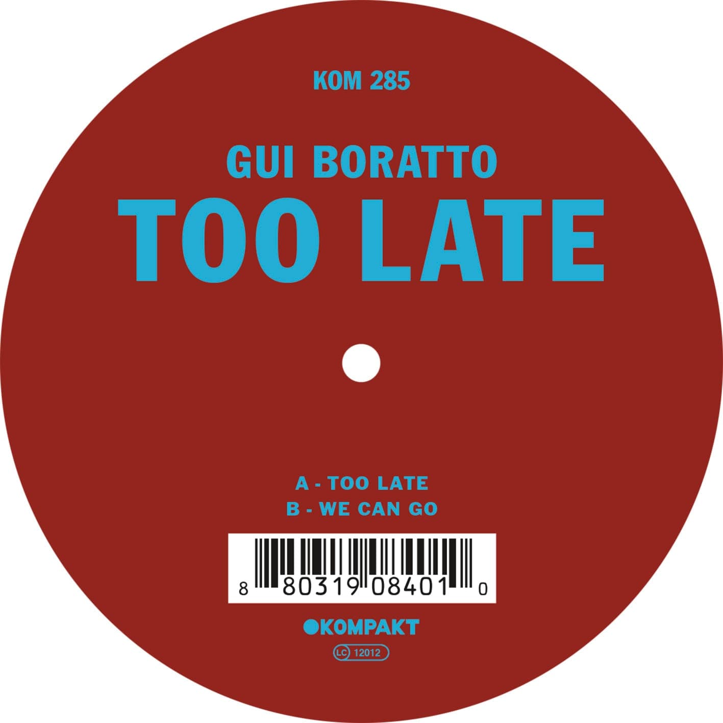 Premiere: stream Gui Boratto’s new Too Late 12″