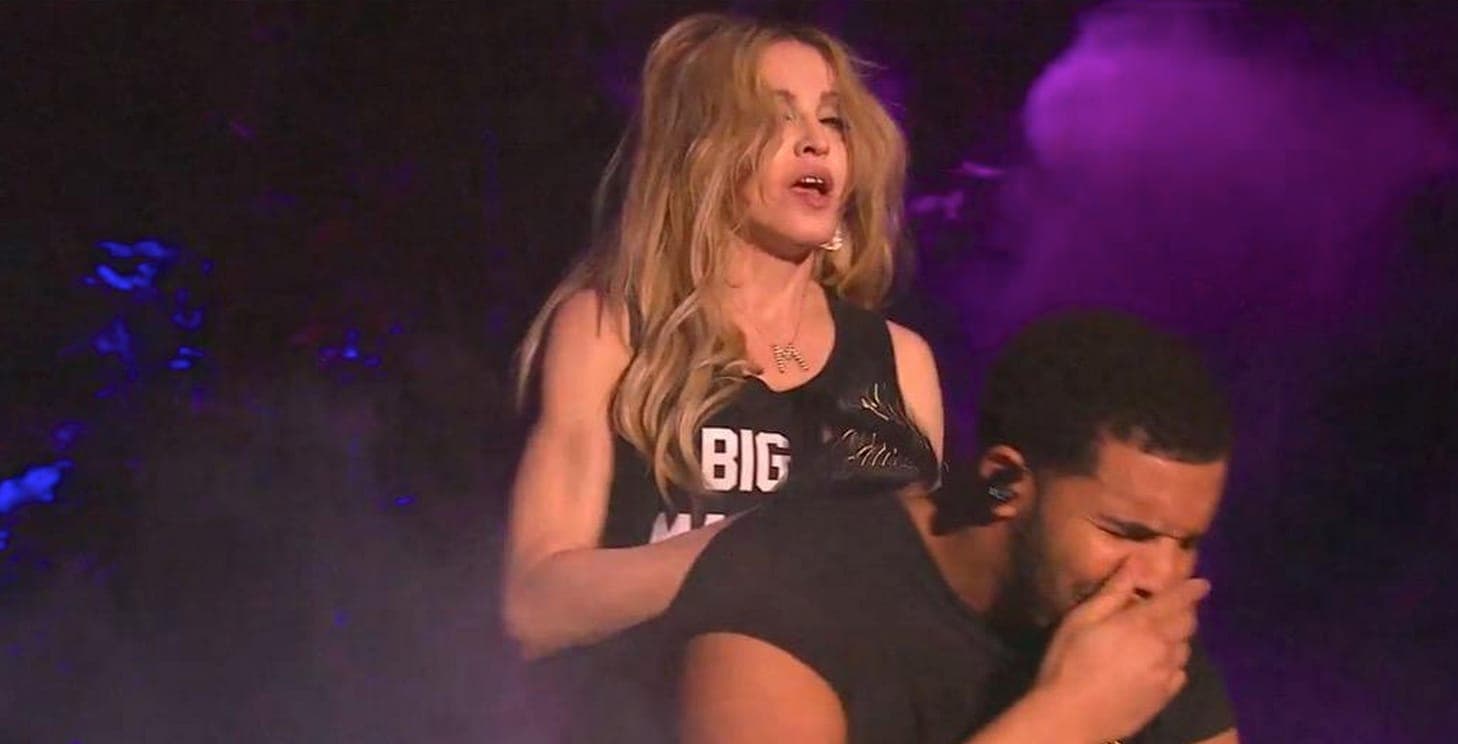 Madonna kissing Drake on-stage at Coachella is the most awkward thing you'll see all week