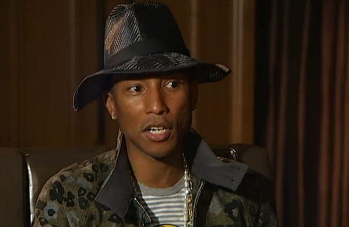 Pharrell defends ‘Blurred Lines’ on Channel 4 News – and asks Krishnan Guru-Murthy if he ever has “naughty thoughts”