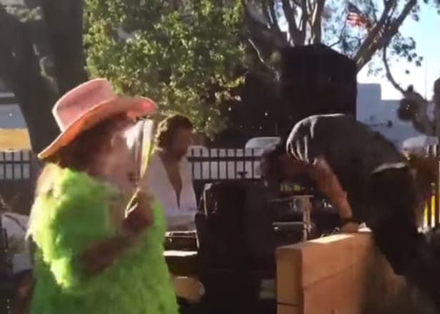Watch DJ Harvey dispose of a head-first stage diver
