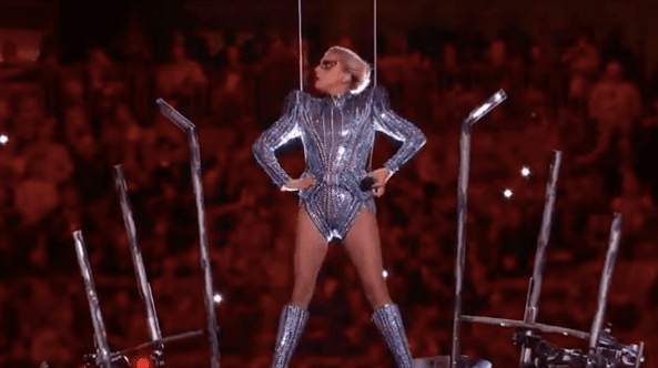 Watch Lady Gaga’s extravagant Super Bowl half time show