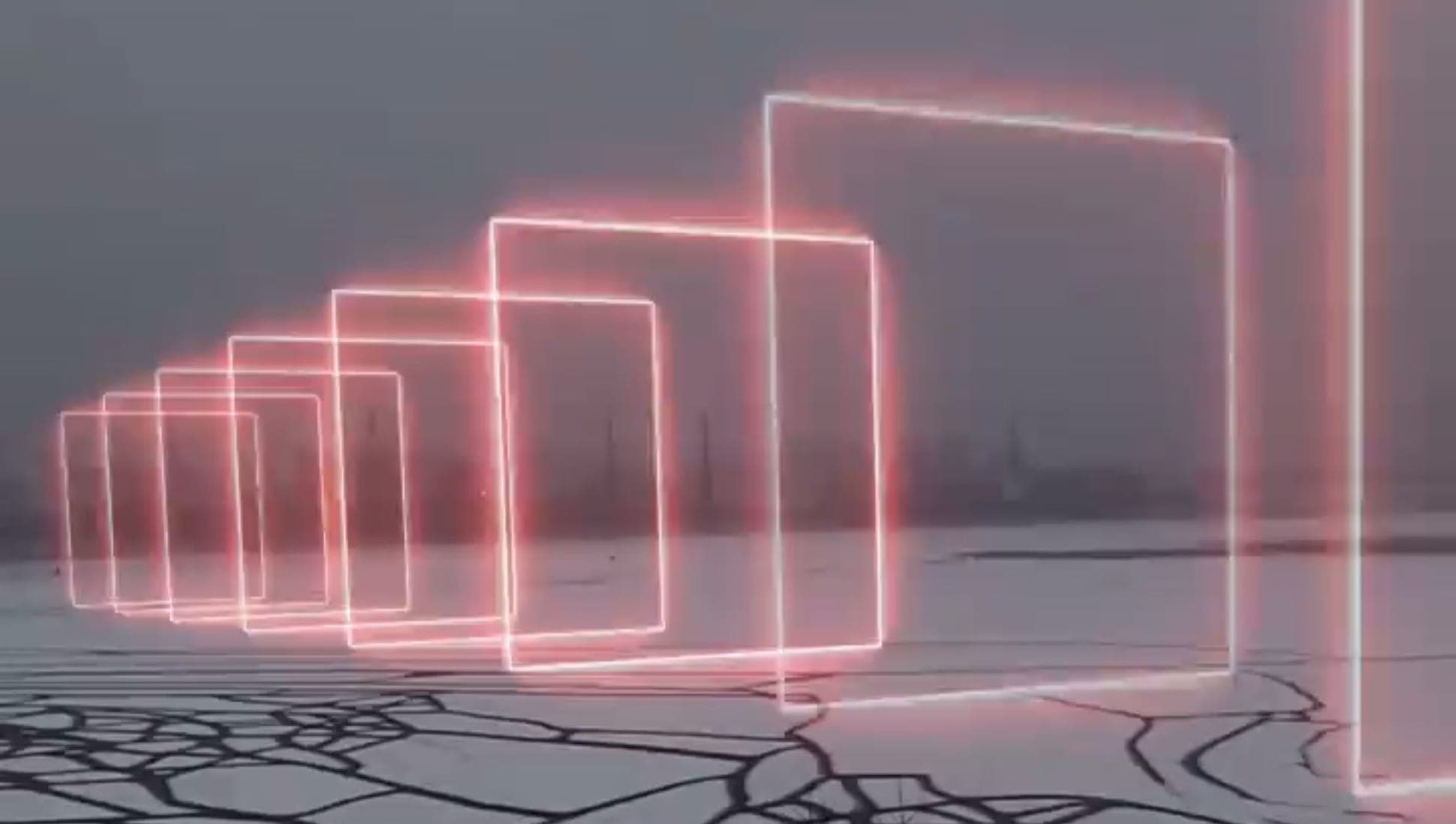 404.zero capture Saint Petersburg in lockdown with AR installation, Arrival
