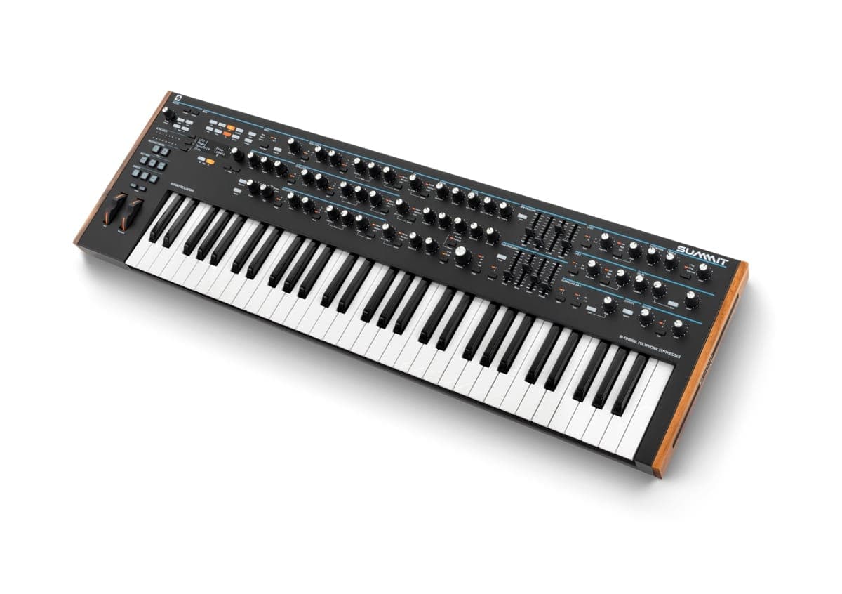 Novation’s Summit polysynth lets you play two patches at the same time
