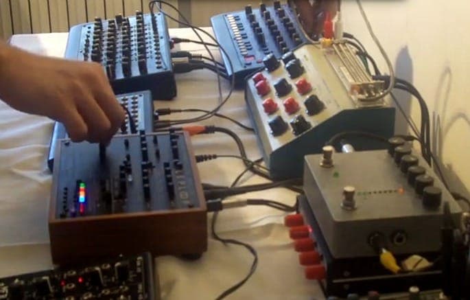 Check out KiNK’s array of hardware as he puts together his debut album