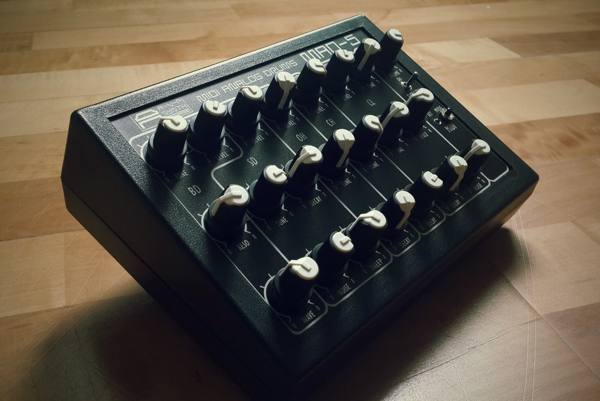 This drum machine is inspired by vintage Soviet-era hardware