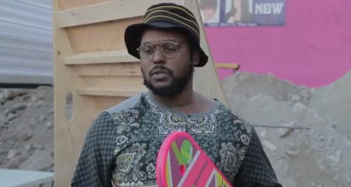 Watch Moby and Schoolboy Q try out a Back To The Future Part II-style hoverboard