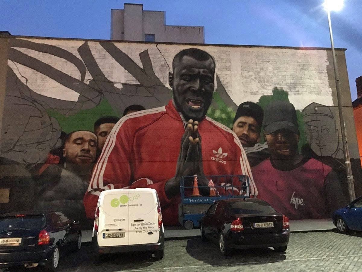 A giant Stormzy mural has gone up in Dublin