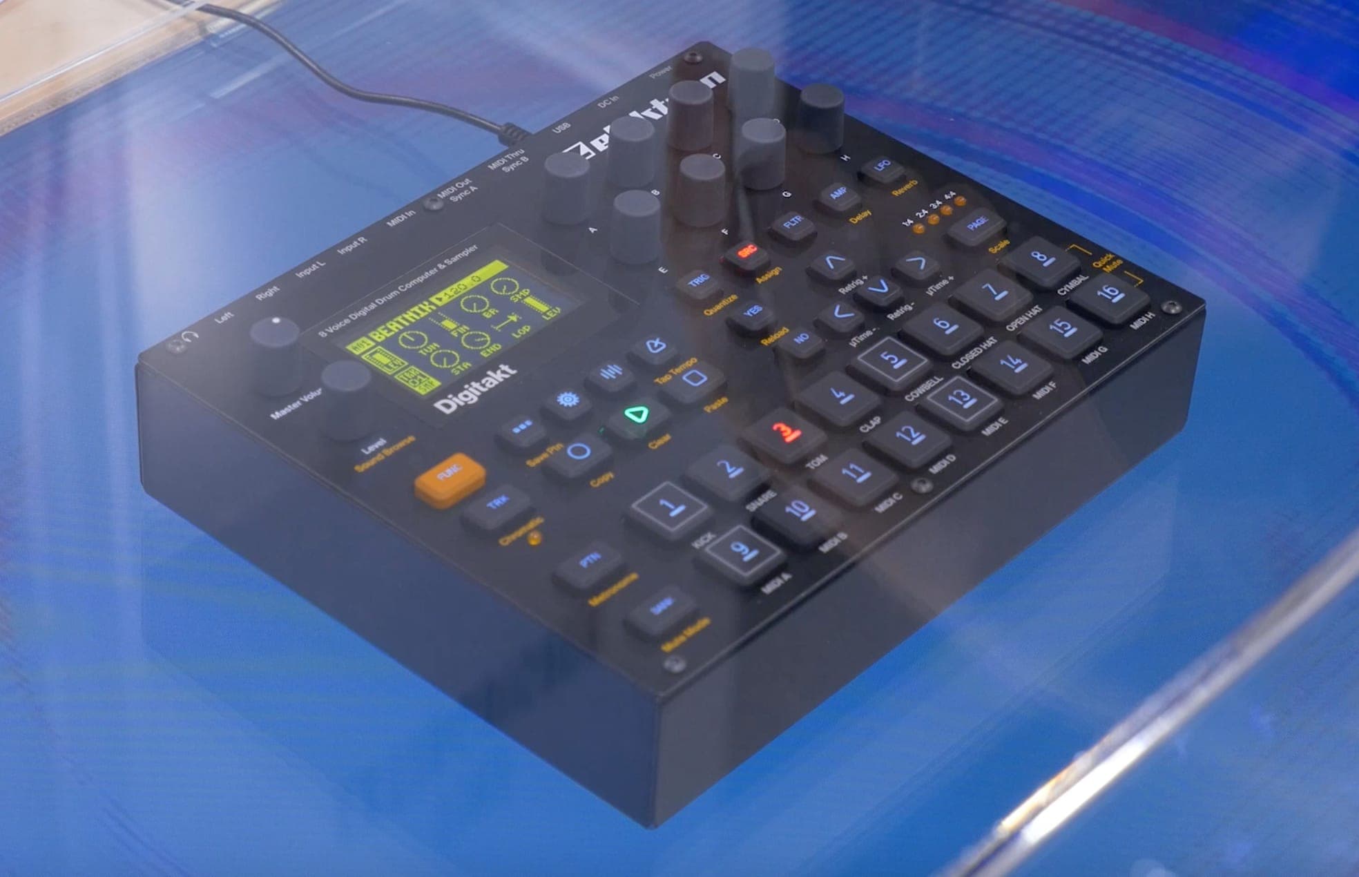 Get a first look at the Elektron Digitakt drum machine at NAMM 2017
