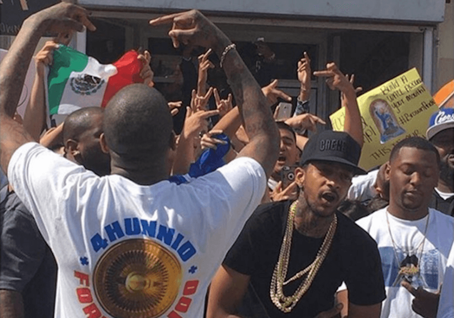 YG & Nipsey Hussle's 'Fuck Donald Trump' video shoot shut down by LAPD