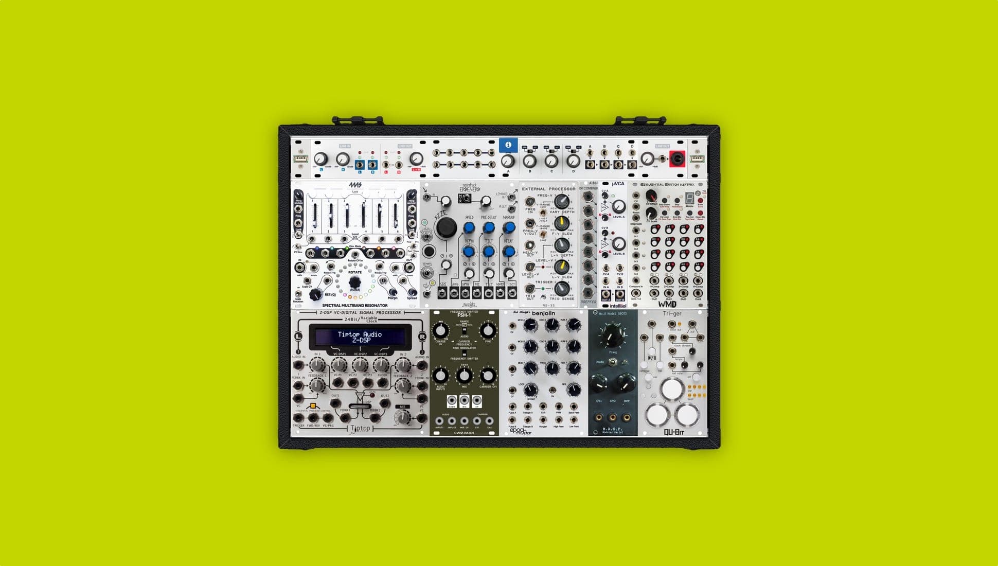 This is the modular synth Aphex Twin is using in his DJ sets