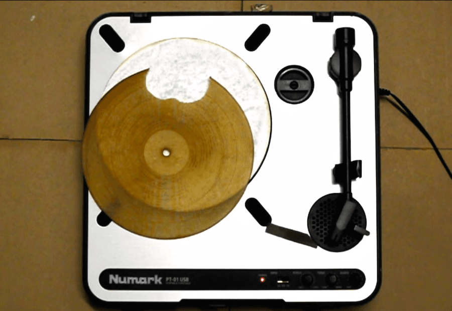 Watch a tortillas get turned into a playable record