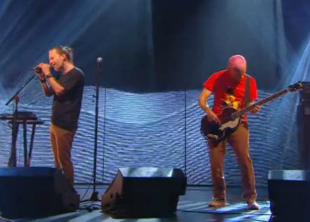 Watch Thom Yorke and Flea perform 'Atoms For Peace'