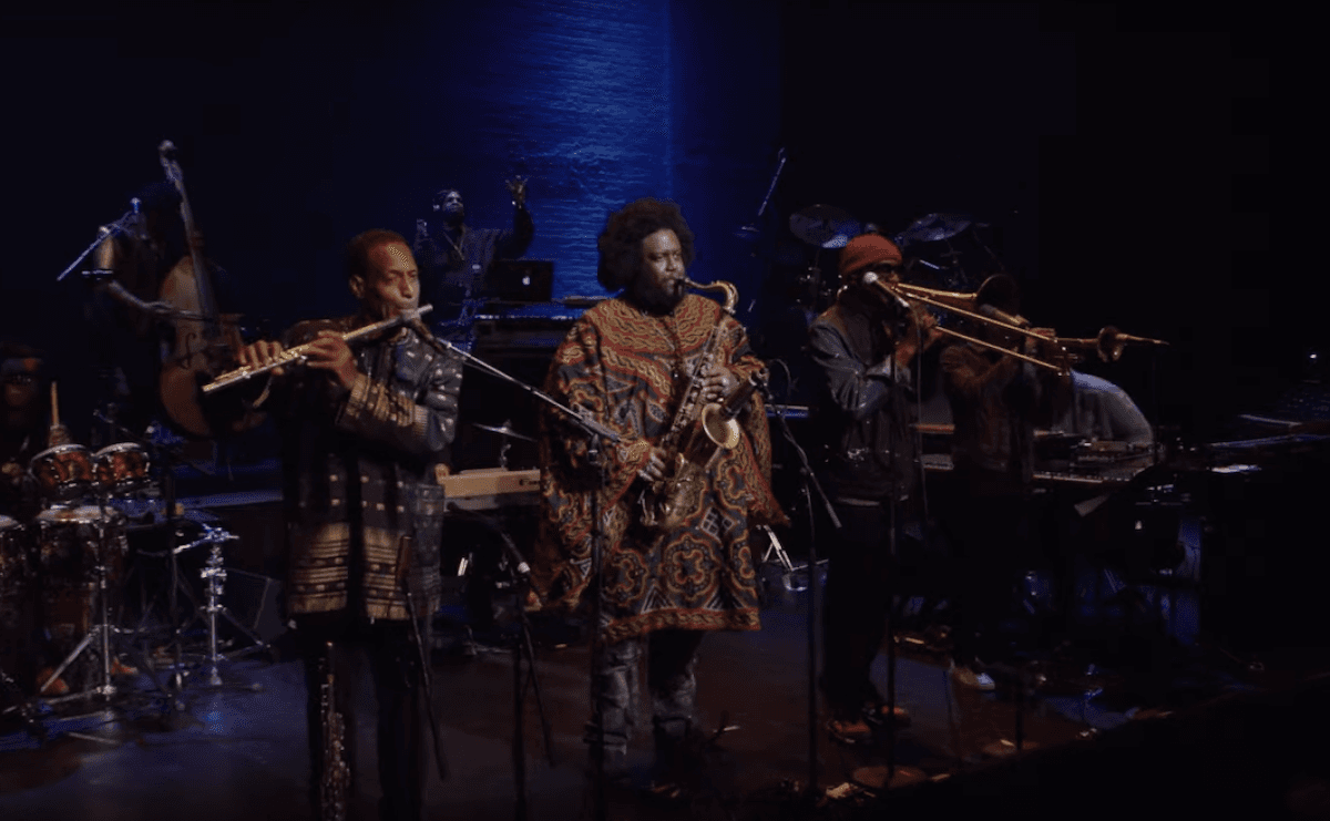 Still from Kamasi Washington Live at the Apollo