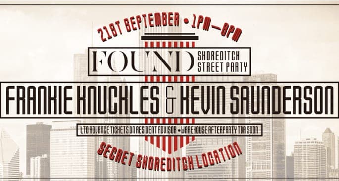 FOUND reveals secret Shoreditch Street Party and After Party locations