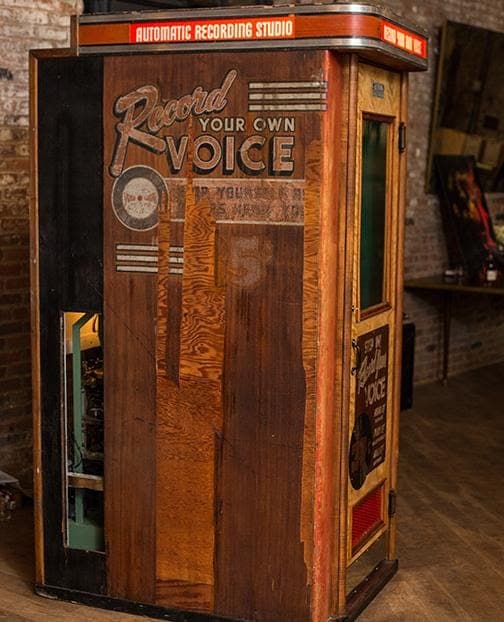 Phonica Records installs an Aberlour Voice-O-Graph for a limited period