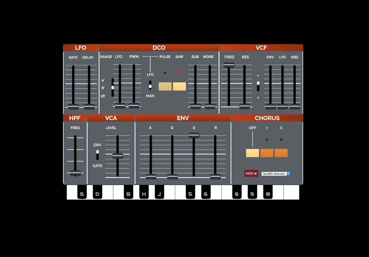 Play Roland’s classic Juno-106 synth in your browser