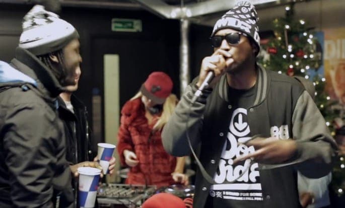 Watch a Christmas grime cypher with P Money, Flirta D and a Jingle Bells riddim by Flava D