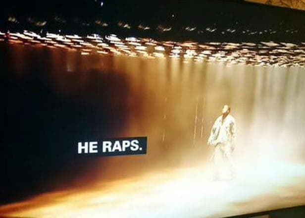 The BBC subtitles for Kanye West's Glastonbury set were hilarious