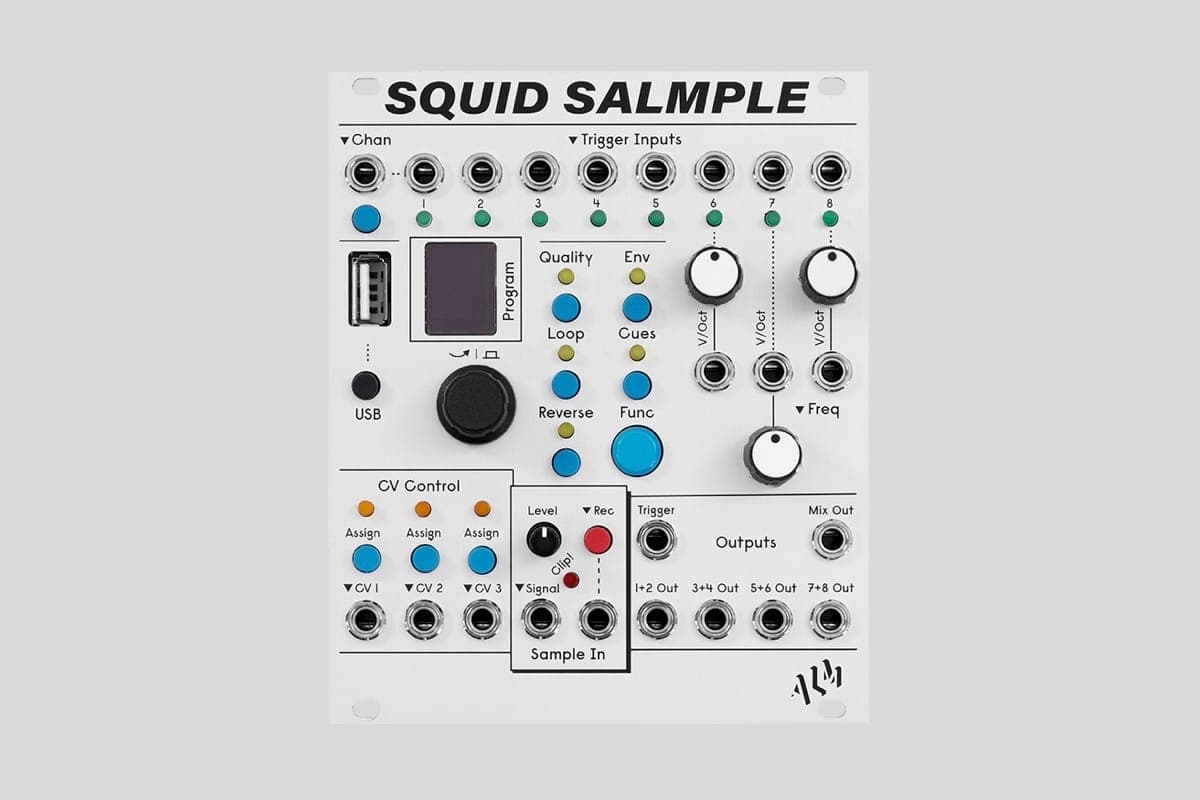 ALM Busy Circuits releases Squid Salmple, eight-channel Eurorack sampler