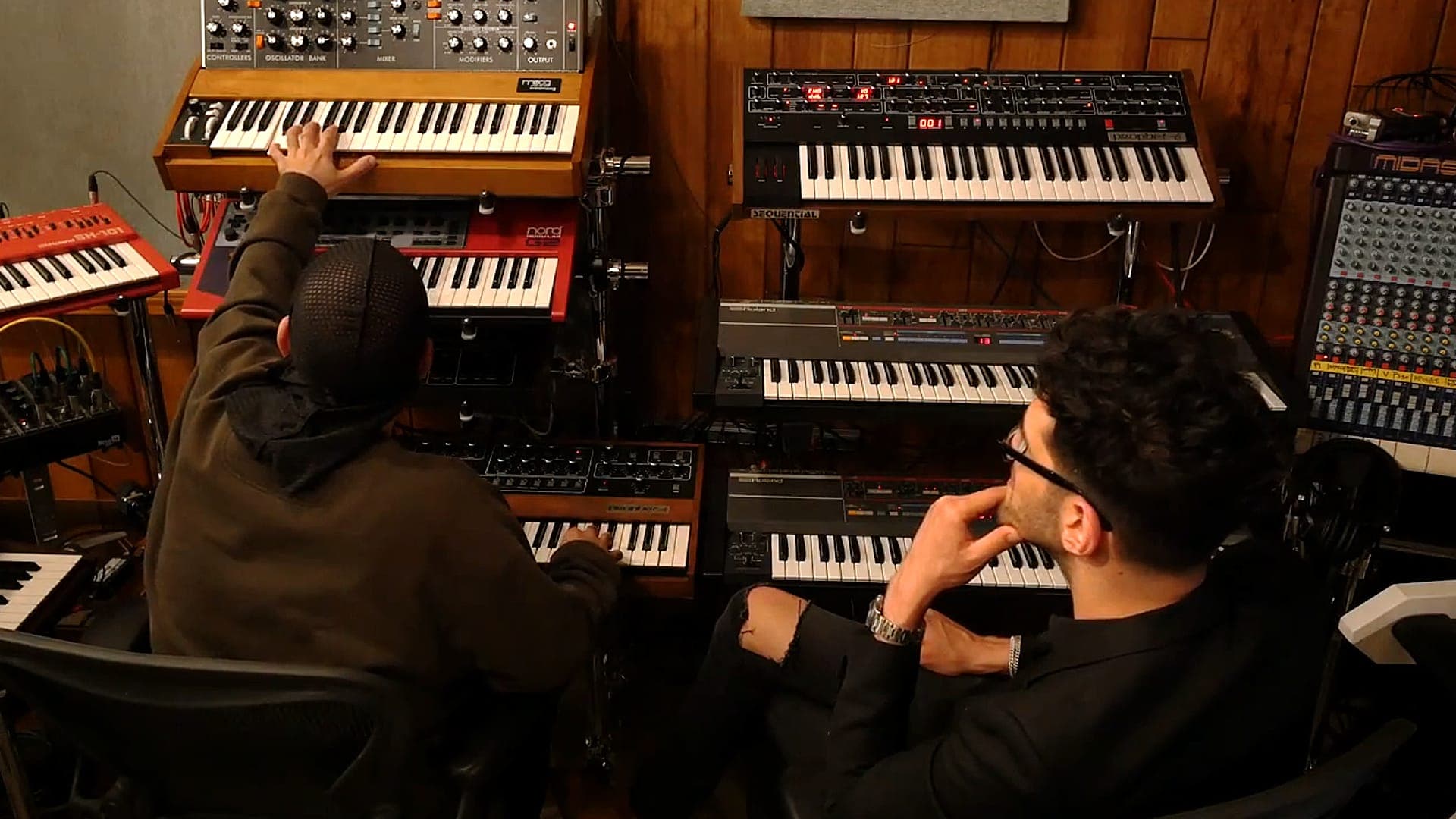 Chromeo’s Californian studio is a synth wonderland