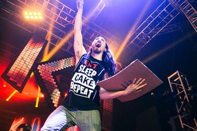 Screaming at shows has ruined Steve Aoki's vocal cords