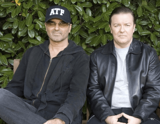 George Michael fans launch petition for tribute bench in honor of this hilarious Extras scene