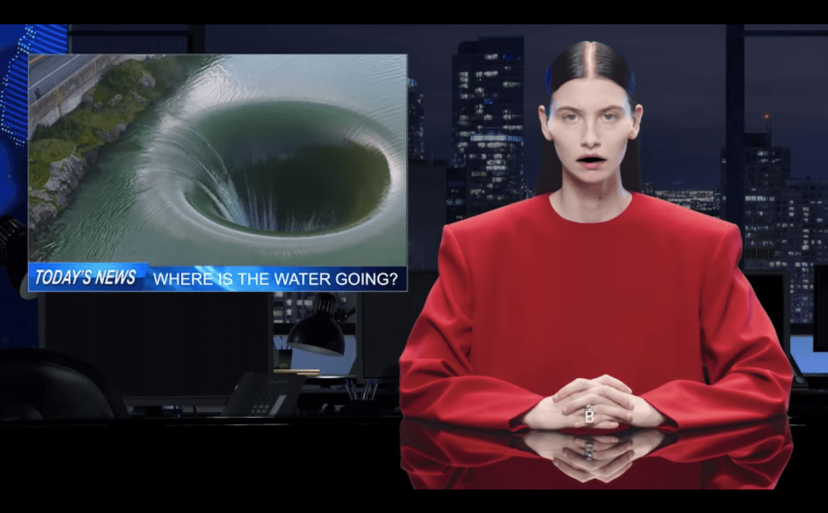 Screenshot from Balenciaga 2020 Campaign video
