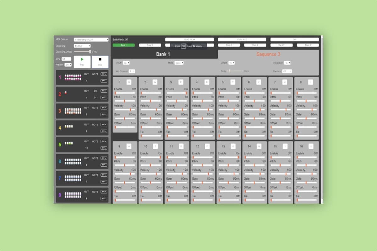 This Chrome Extension adds a MIDI sequencer to your browser