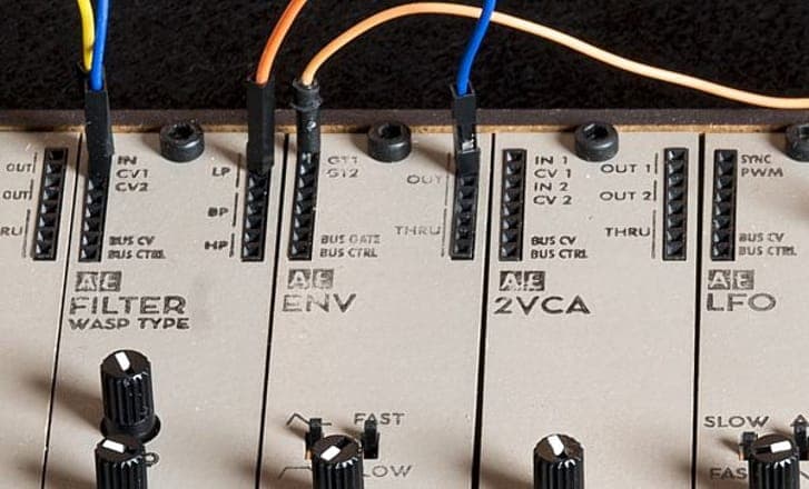 This tiny modular system is inspired by Korg’s Volca synths