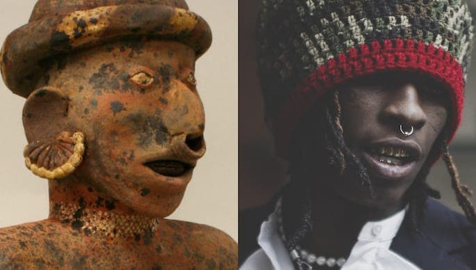 Check out the connections between rappers and ancient art