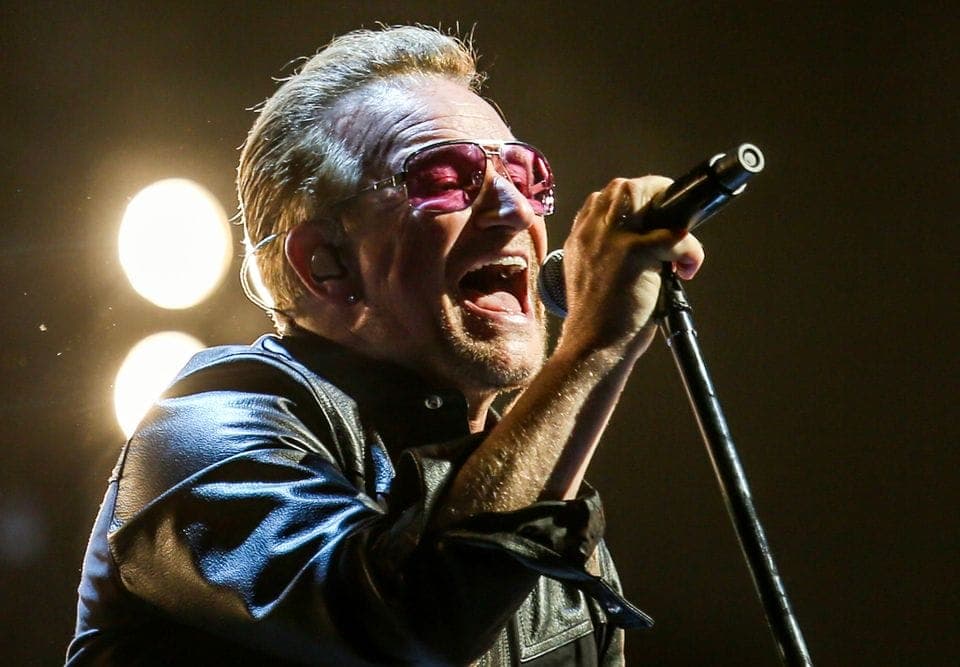Woman who helped Bono after bike accident booed at U2 concert