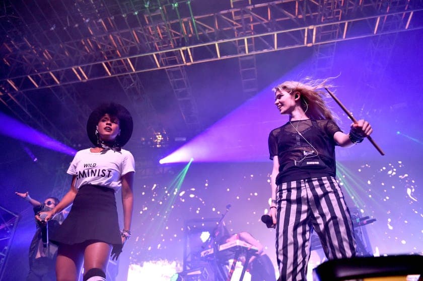 Watch Grimes’ set at Coachella featuring Janelle Monae and Aristophanes
