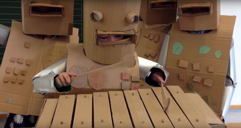 You need to watch these German schoolkids playing Kraftwerk’s ‘Die Roboter’