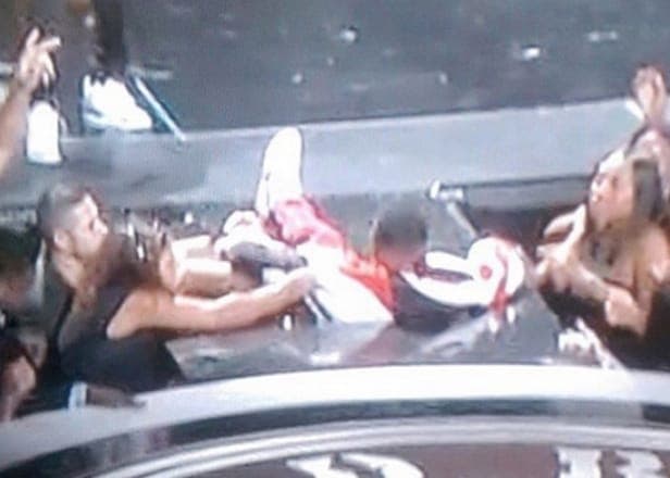 P Diddy falls on stage at the BET Awards