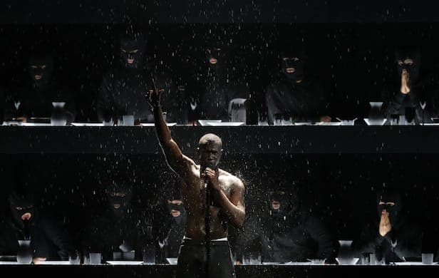 Stormzy asks Theresa May “where’s the money for Grenfell” during ferocious Brit Awards freestyle