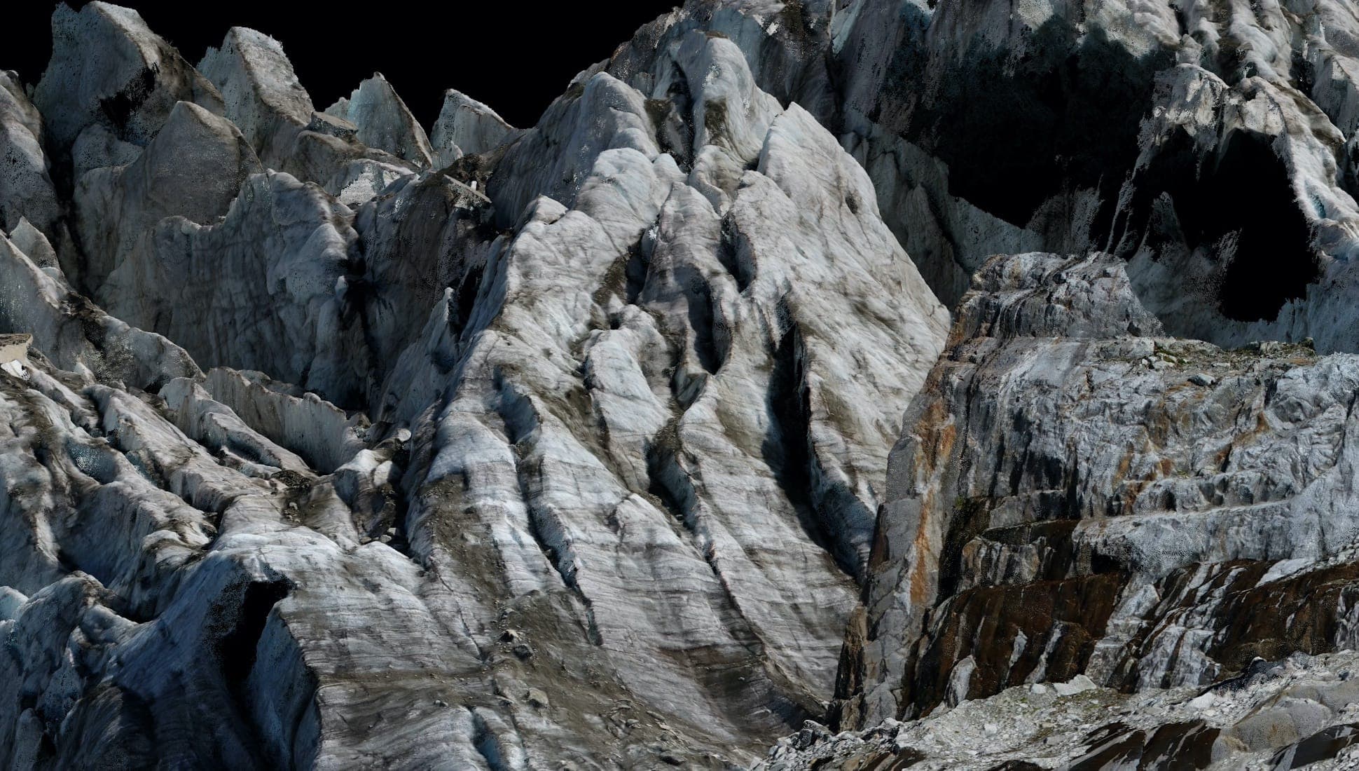 patten’s icy track ‘Cerulean’ mapped to glacier contours in Dan Holdsworth visual