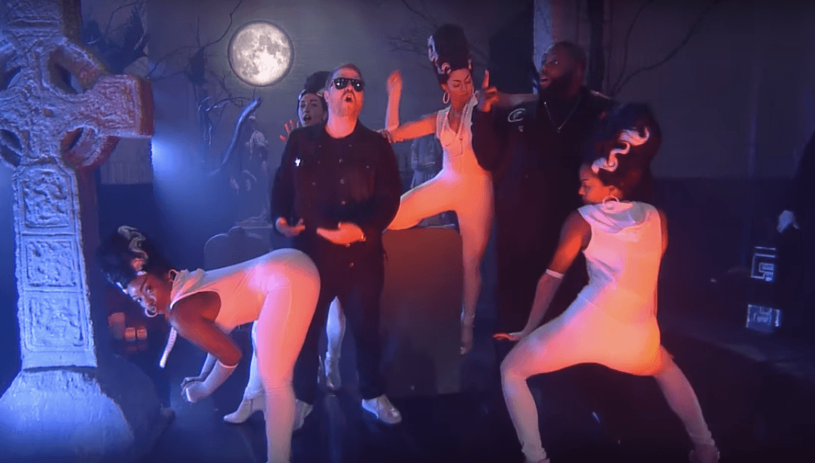 Watch Run the Jewels perform novelty song ‘The Halloween Wiggle’ with Stephen Colbert