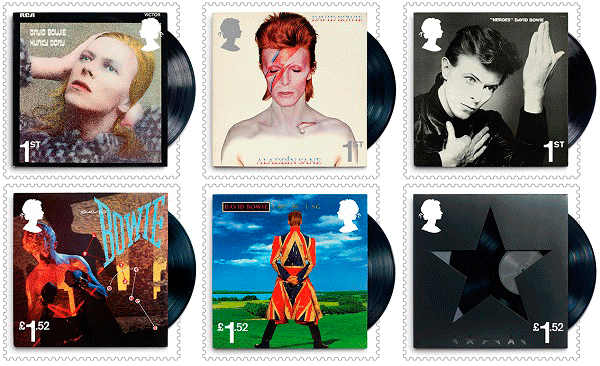 David Bowie stamps to be issued by Royal Mail