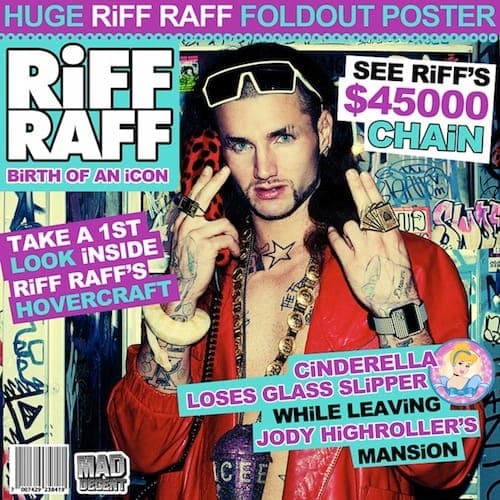 Mad Decent’s RiFF RAFF reveals absurd art for BiRTH OF AN iCON