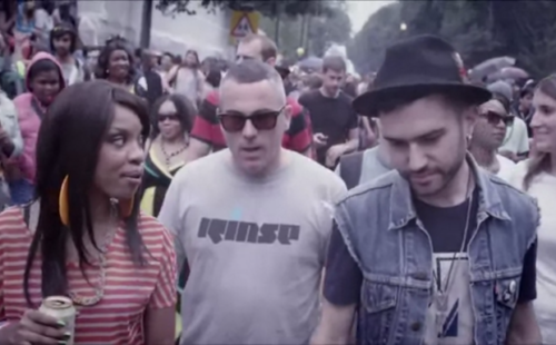 A-Trak, DJ Zinc, and Natalie Storm party at Carnival in the ‘Like the Dancefloor’ video