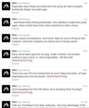 hmvsackingtweetsfull