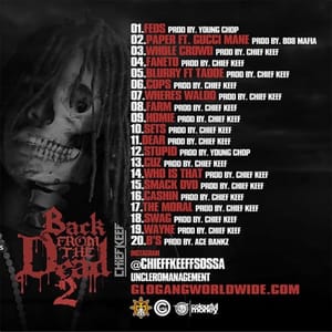 Back From The Dead 2 Tracklist