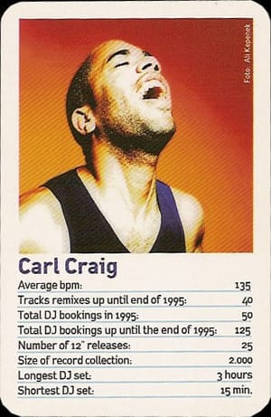 Amazing DJ trading cards from 1996 unearthed featuring Carl Craig, Juan Atkins, Laurent Garnier and more