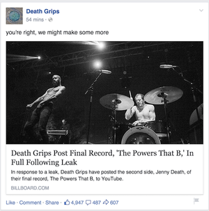 Death Grips May Not Be Breaking Up