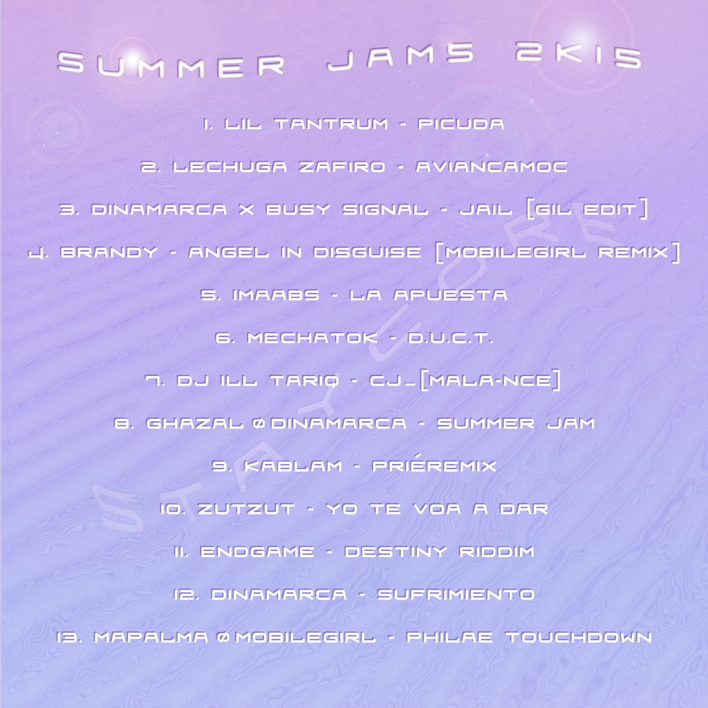 TRACKLIST (by Jonna Mayer)