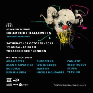 Drumcode plans Halloween bash with Scuba, Dense & Pika, Trevino and more