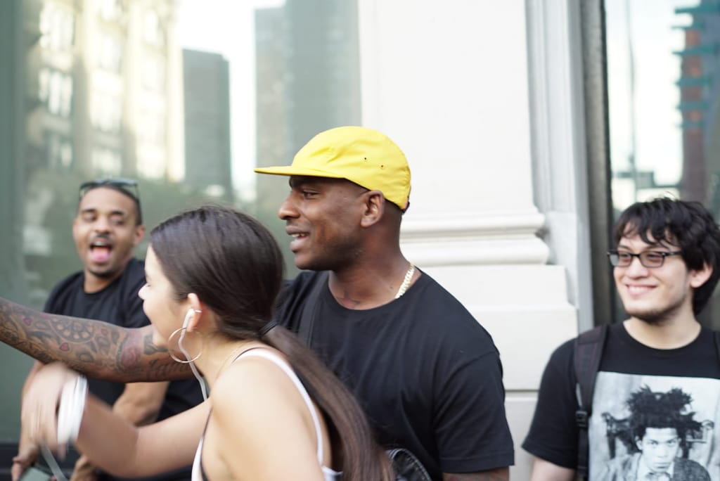 Watch Skepta give out his new mixtape in SoHo, New York City