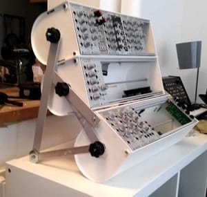 Make a modular synth case from a toilet roll holder with this IKEA hack