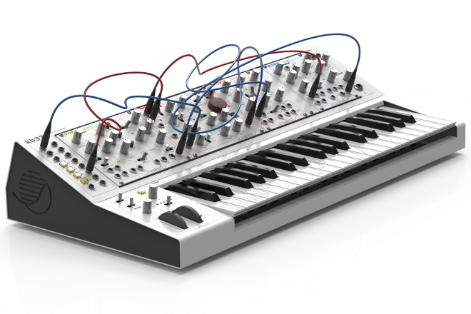 Waldorf has made a keyboard case for Eurorack modules