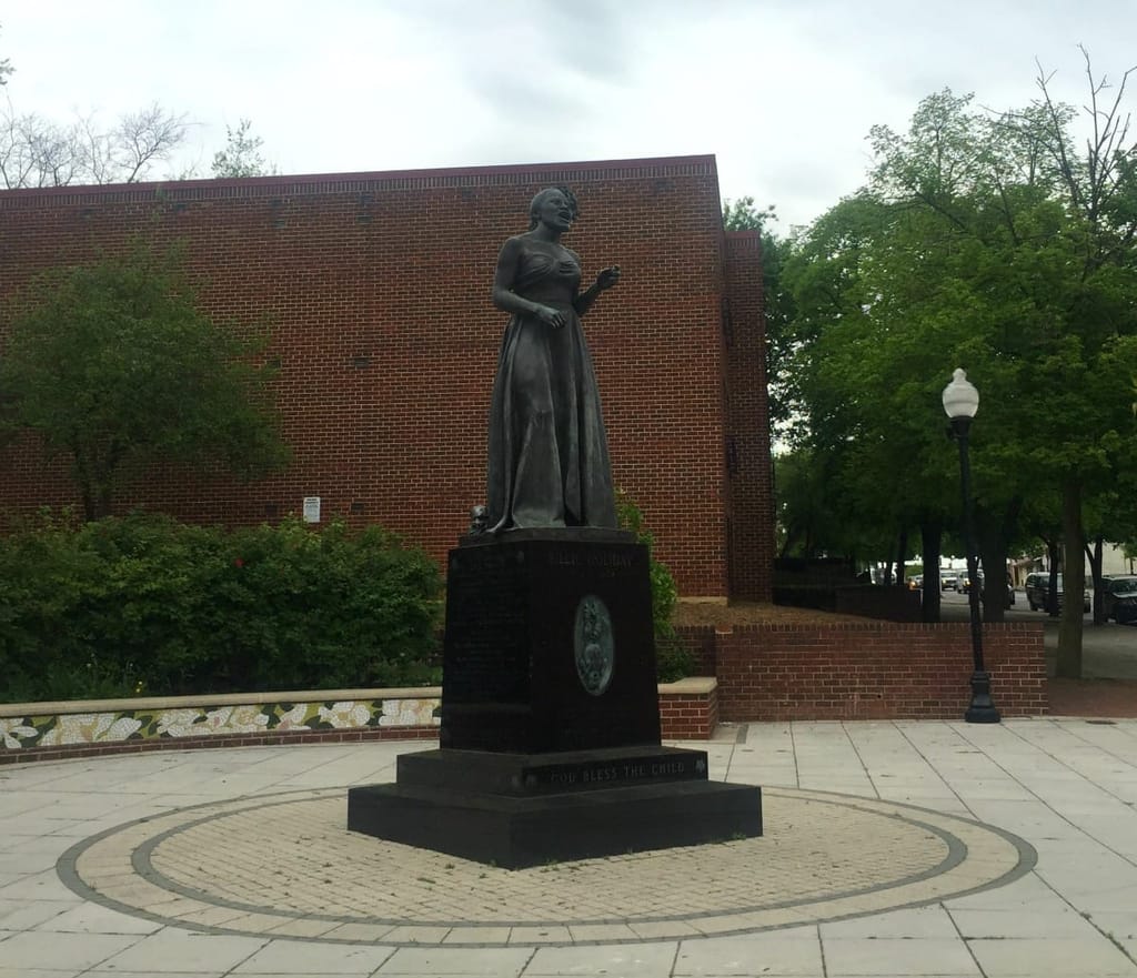 The Billie Holiday statue in Baltimore